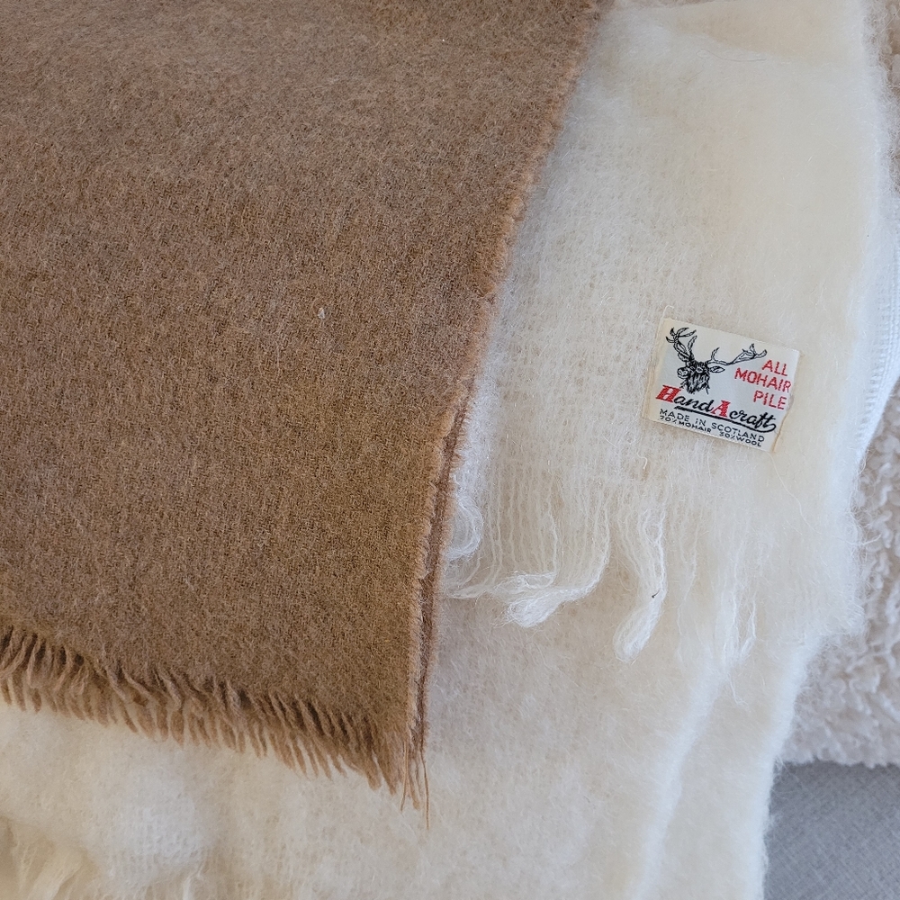 neutral wool scarf